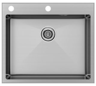 Мойка кухонная Paulmark Kroner-Edge PM775951-BS брашированная нержавеющая сталь